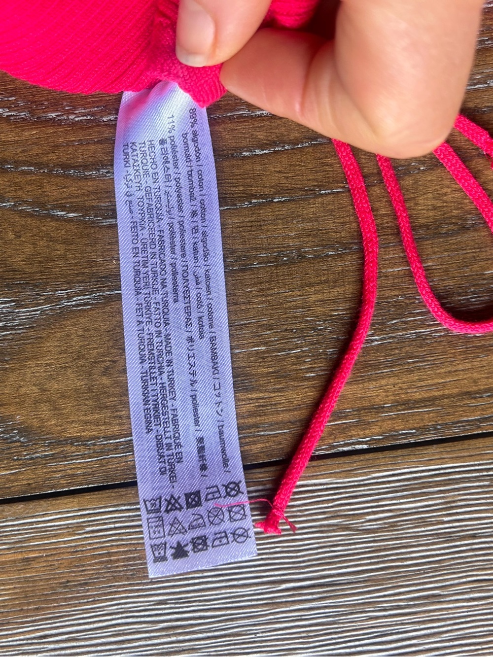 Zara Girls Bright Pink Ribbed Tie-Side Cropped Tank - Picture 6 of 6